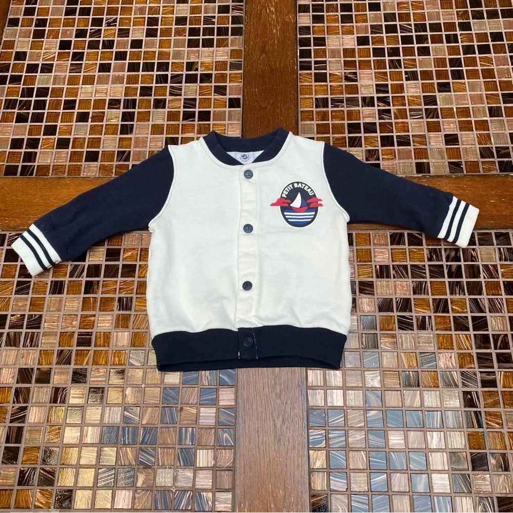 Petit Bateau Baby Boys Logo Jacket